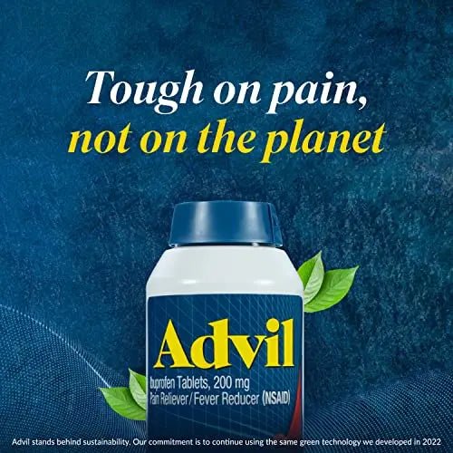 Advil PM Pain Reliever And Nighttime Sleep Aid, Pain Medicine With Ibuprofen For Pain Relief And Diphenhydramine Citrate For A Sleep Aid - 120 Coated Caplets - Maple Wellness Supplements
