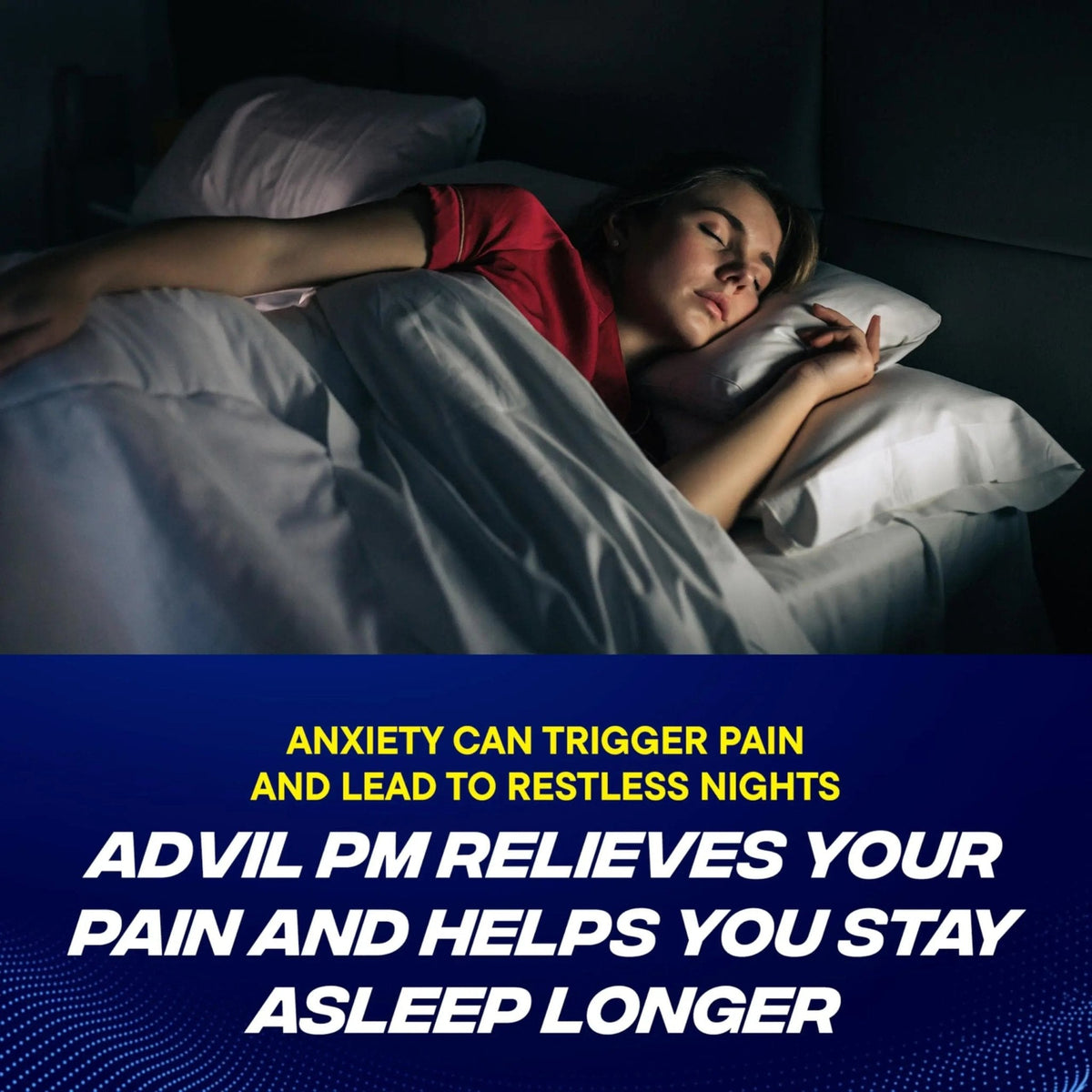 Advil PM Pain Reliever And Nighttime Sleep Aid, Pain Medicine With Ibuprofen For Pain Relief And Diphenhydramine Citrate For A Sleep Aid - 120 Coated Caplets - Maple Wellness Supplements