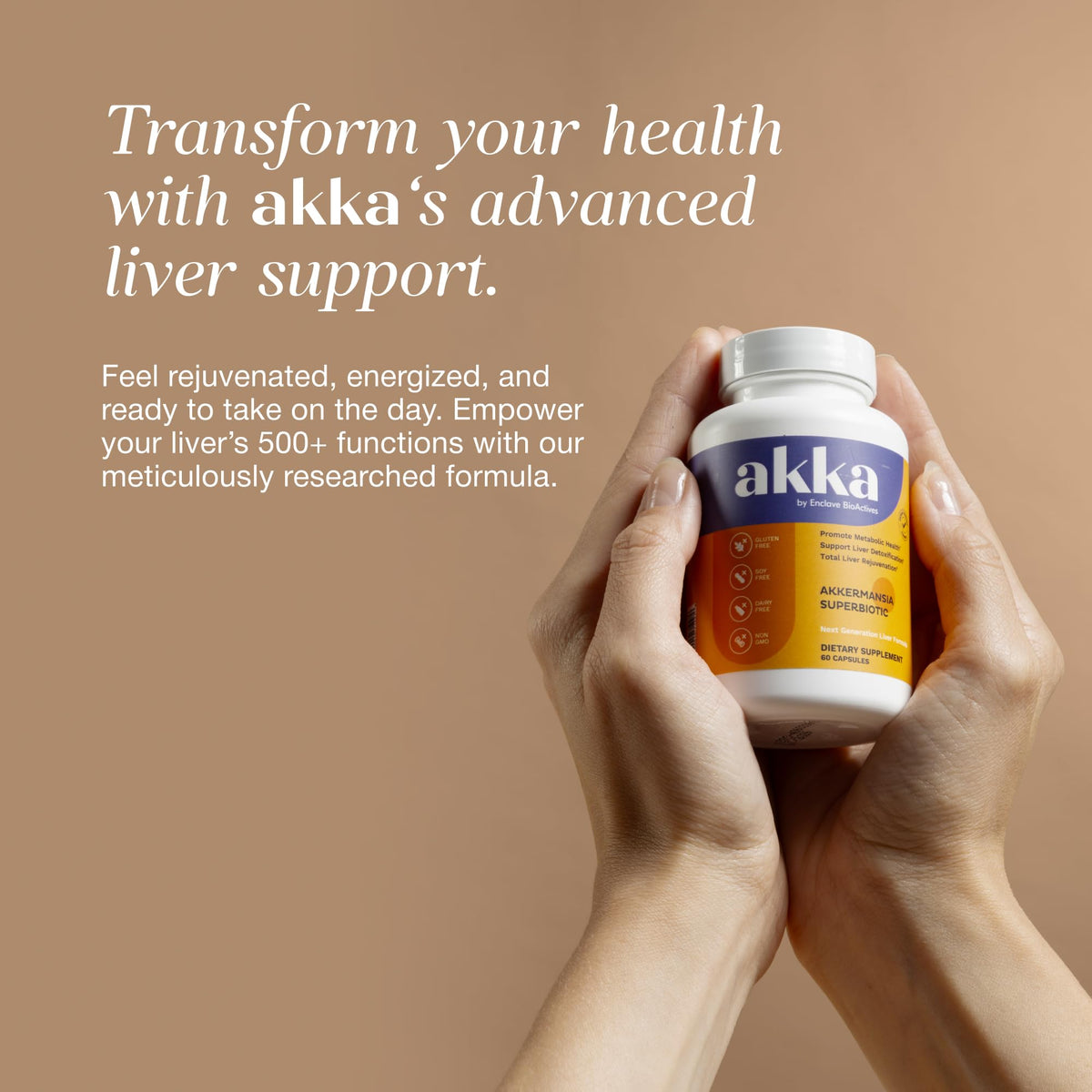 Akkermansia Probiotic Liver Cleanse Detox & Repair - Liver Health Supplement for Energy, Digestion & Metabolism with Akkermansia Muciniphila (AKKA Superbiotics), - Maple Wellness Supplements