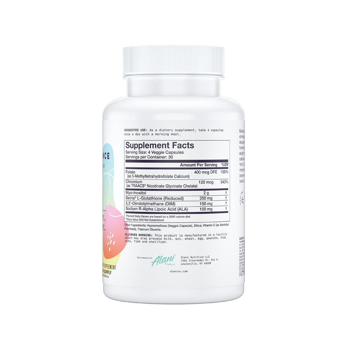 Alani Nu Hormonal Balance, Weight Management Support, Skin Complexion Support, 120 Capsules - Maple Wellness Supplements