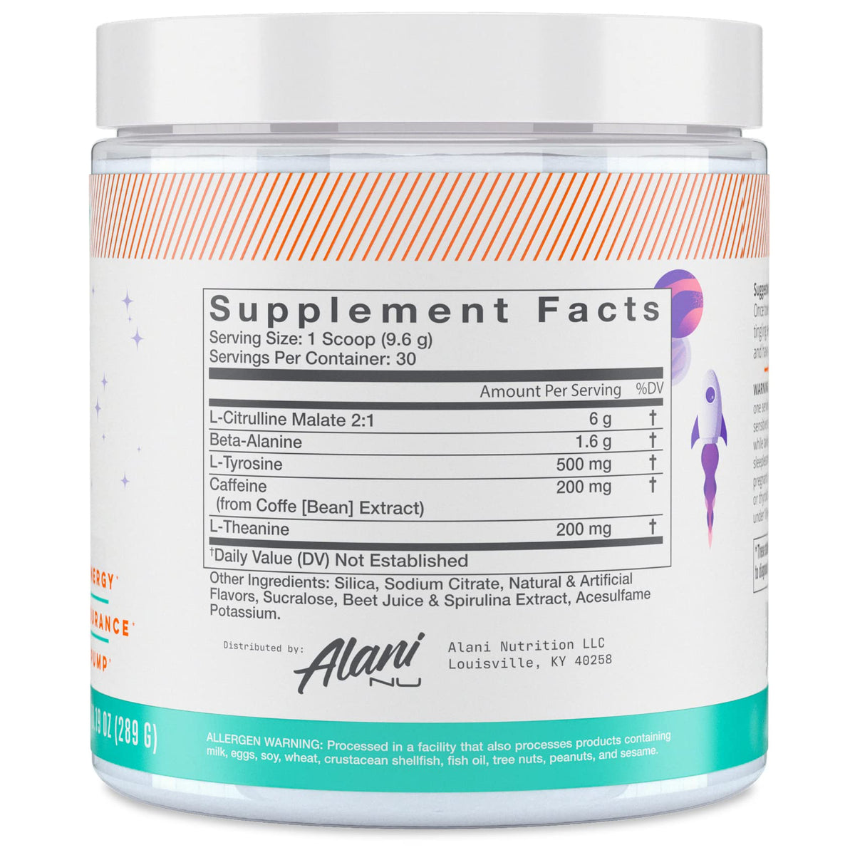 Alani Nu Pre Workout Powder GLAXAY Lemonade, Amino Energy Boost, Endurance Supplement, Sugar Free, 200mg Caffeine, L-Theanine, Beta-Alanine, L-Citrulline, 30 Servings - Maple Wellness Supplements