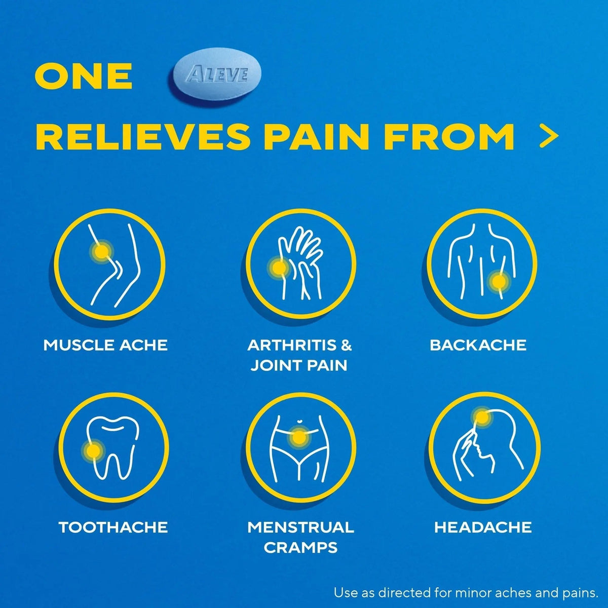 Aleve Pain Relief Naproxen Sodium Caplets ‐ 24 Count - Maple Wellness Supplements