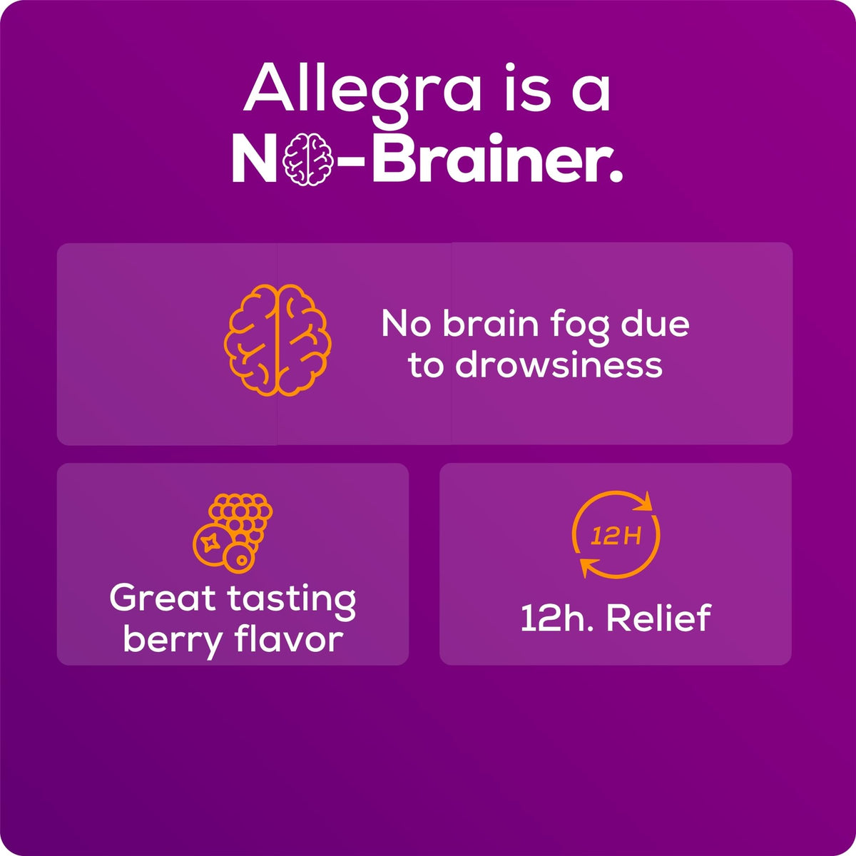 Allegra Children's 12-Hour Allergy Relief Liquid, Non-Drowsy Indoor and Outdoor Allergy Medicine, 30 mg Fexofenadine HCI Antihistamine for Kids, Berry Flavor, 8 oz - Maple Wellness Supplements