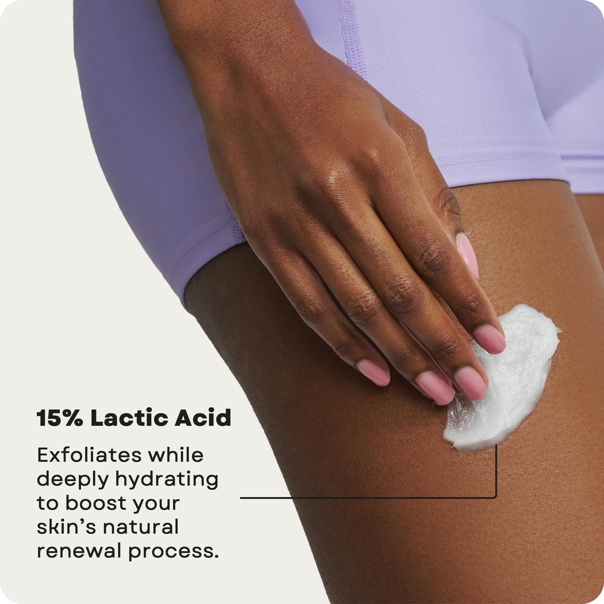 AmLactin KP Bumps Be Gone - Therapeutic Body Cream for Keratosis Pilaris - No-Scrub Exfoliator and Body Moisturizer - Maple Wellness Supplements