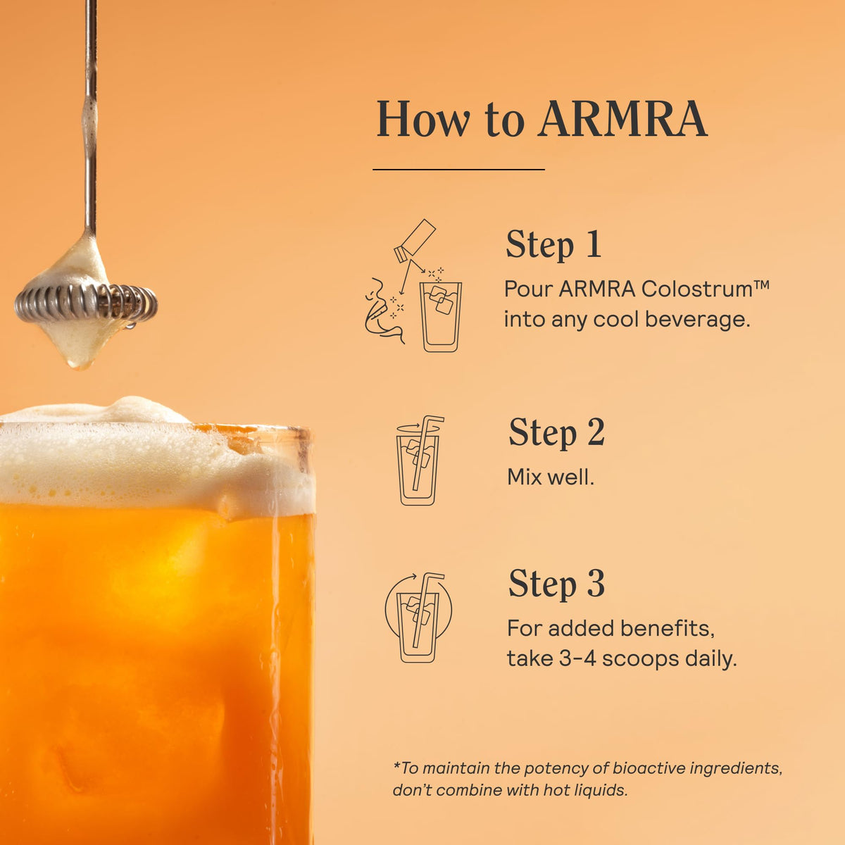 ARMRA Colostrum™ Premium Powder, Grass Fed, Gut Health Bloating Immunity Skin & Hair, Contains 400+ Bioactive Nutrients, Keto, Gluten & Fat Free (Blood Orange Bundle | 90 Servings) - Maple Wellness Supplements