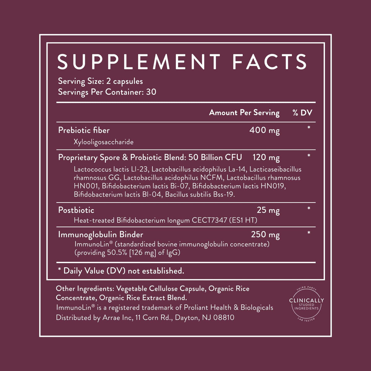 Arrae Tribiotic, Probiotics for Women, Support for Vaginal pH Balance, Gut, Immune, and Feminine Health, Prebiotics, - Maple Wellness Supplements