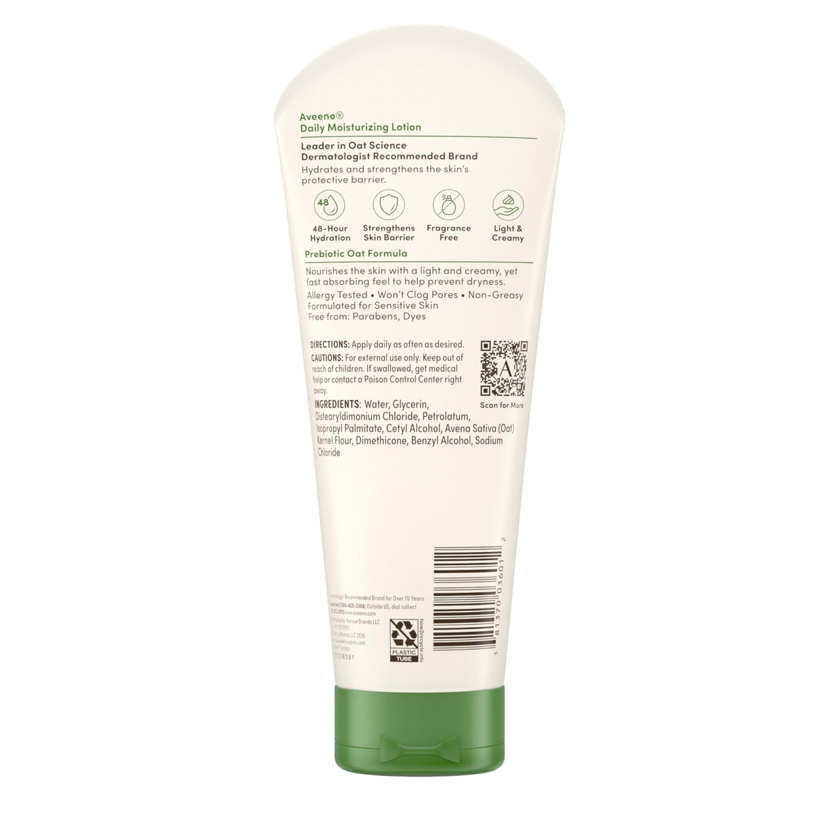 Aveeno Daily Moisturizing Body Lotion, Body Lotion for Dry Skin with Prebiotic Oat, Paraben - Maple Wellness Supplements