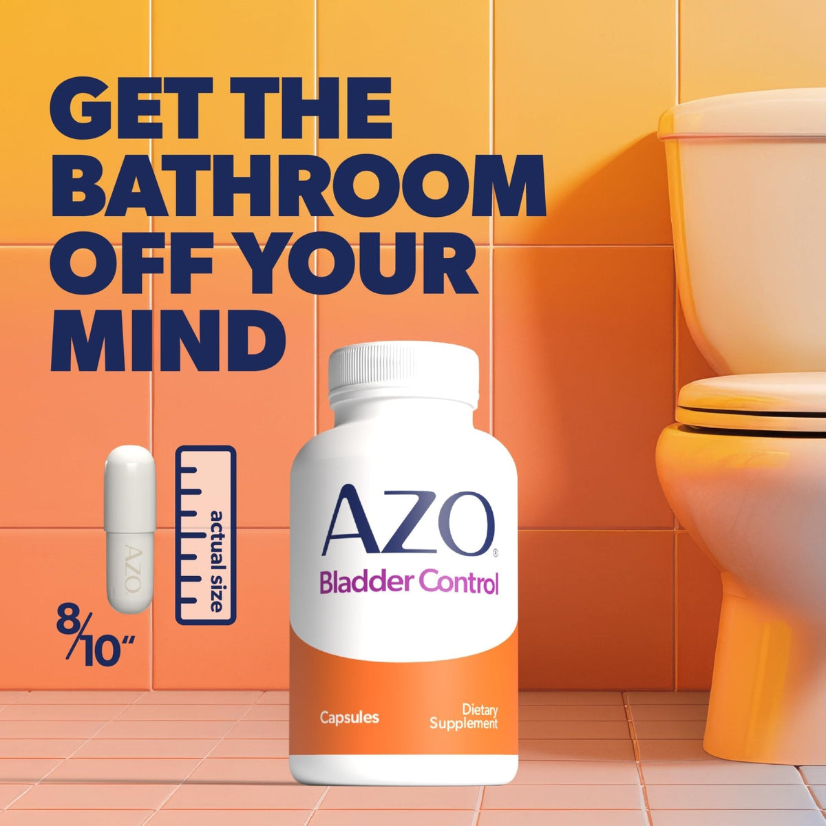 AZO Bladder Control with Go-Less Daily Supplement | Helps Reduce Occasional Urgency, leakage due to laughing, sneezing and exercise††† | 72 Capsules - Maple Wellness Supplements