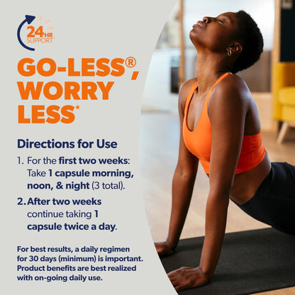 AZO Bladder Control with Go-Less Daily Supplement | Helps Reduce Occasional Urgency, leakage due to laughing, sneezing and exercise††† | 72 Capsules - Maple Wellness Supplements