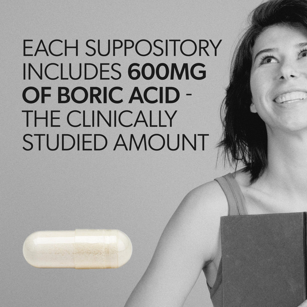 AZO® Boric Acid Vaginal Suppositories for Women, Helps Support Odor Control with Clinically Studied Boric Acid, Non-GMO, 30 Count - Maple Wellness Supplements