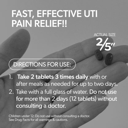Azo Urinary Pain Relief Maximum Strength, Fast Relief Of Uti Pain, Burning & Urgency, Targets Source Of Pain, 1 Most Trusted Brand, 24 Tablets - Maple Wellness Supplements