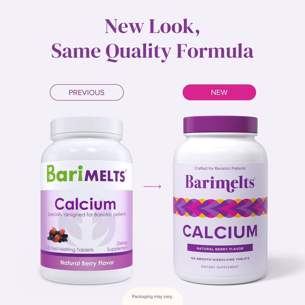 BariMelts Calcium Citrate with Vitamin D3 & Magnesium, 120 Smooth-Dissolving Tablets (1-Month Supply), Bariatric Calcium Supplements - Maple Wellness Supplements