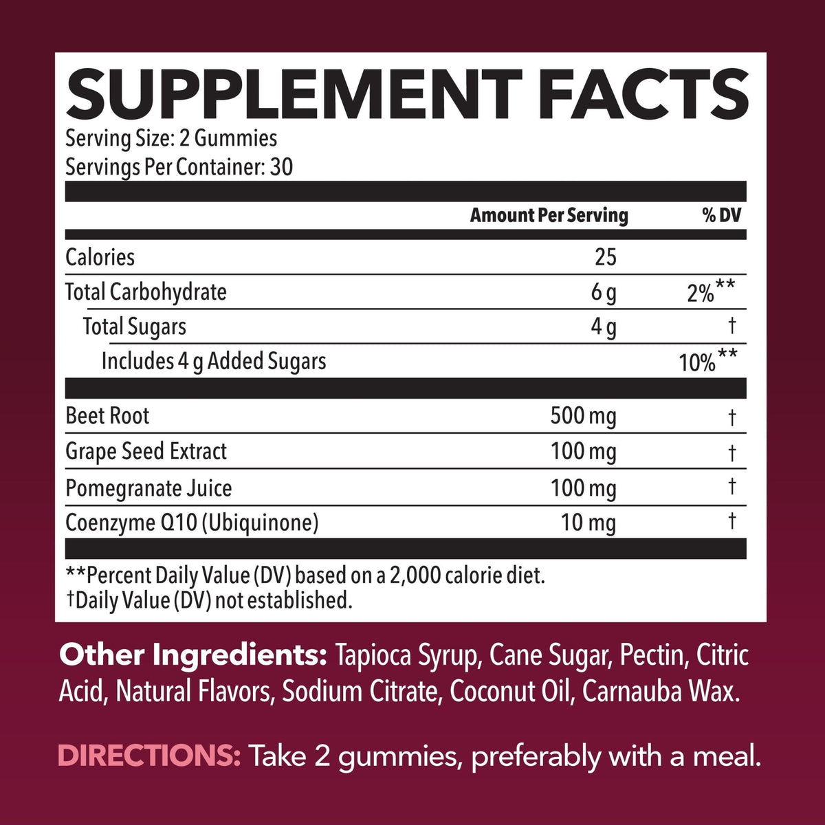 Beet Root Gummies with COQ10 & Pomegranate - Nitric Oxide Supplement for Men and Women - Beetroot for Endurance, Performance, Recovery - Vegan, Non-GMO, Gluten Free - Maple Wellness Supplements