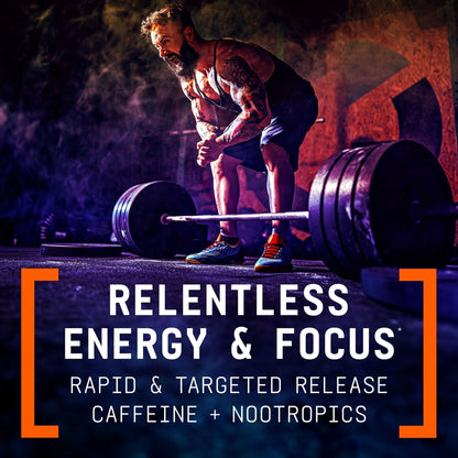 BEYOND RAW LIT V2 Clinical Strength Pre Workout Powder, Hits Harder, Bigger Pumps, Caffeine, L-Citrulline, Creatine, Gummy Worm, 30 Servings - Maple Wellness Supplements