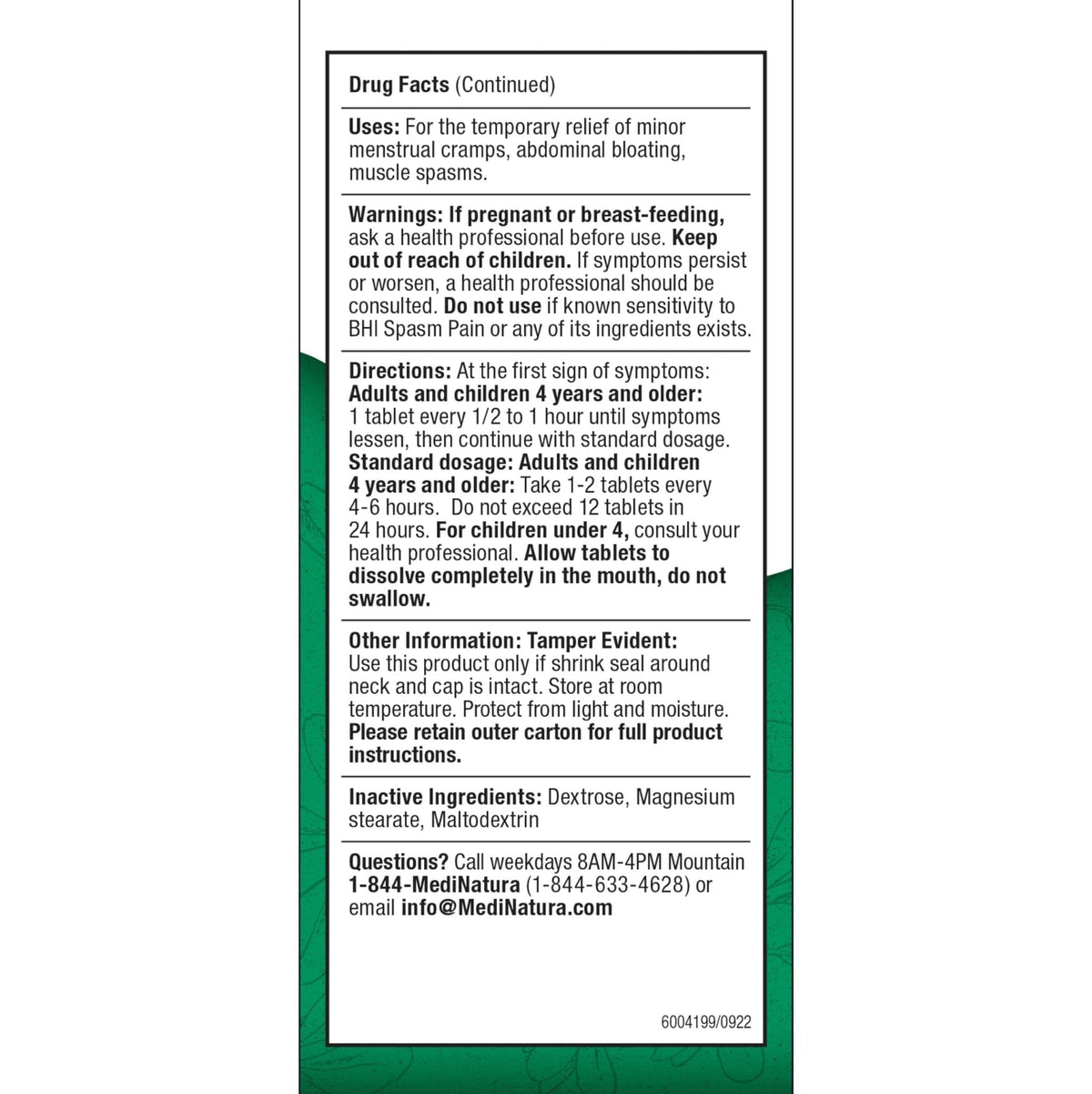BHI Pain & Spasm Bundle BHI Back Homeopathic Support for Back Pain (100 Tablets) +BHI Spasm, Natural Relief for Cramps & Spasms, Homeopathic Medicine (100 Tablets) - Maple Wellness Supplements