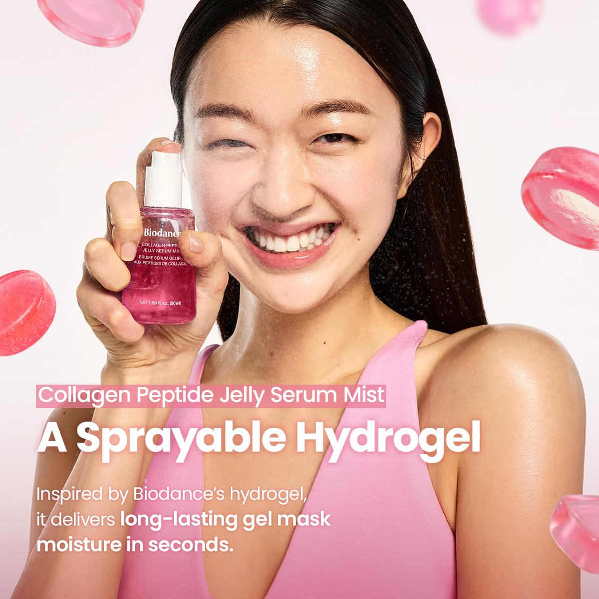 BIODANCE Collagen Peptides Jelly Serum Mist, Hydrating Face Mist, Plumping, Anti-Aging - Maple Wellness Supplements
