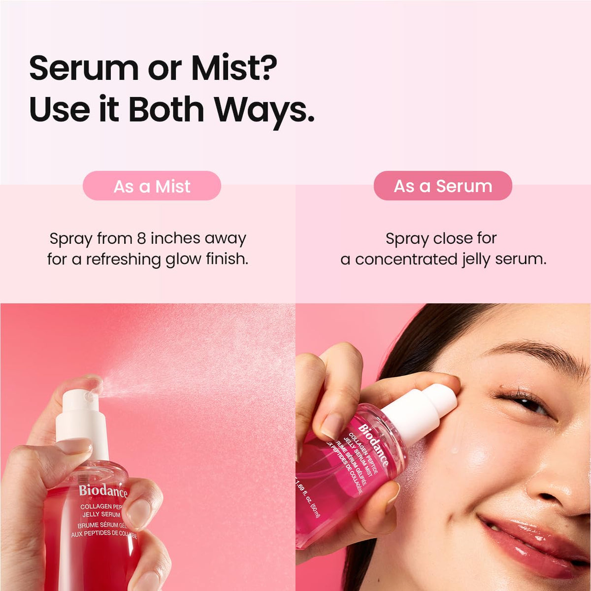 BIODANCE Collagen Peptides Jelly Serum Mist, Hydrating Face Mist, Plumping, Anti-Aging - Maple Wellness Supplements