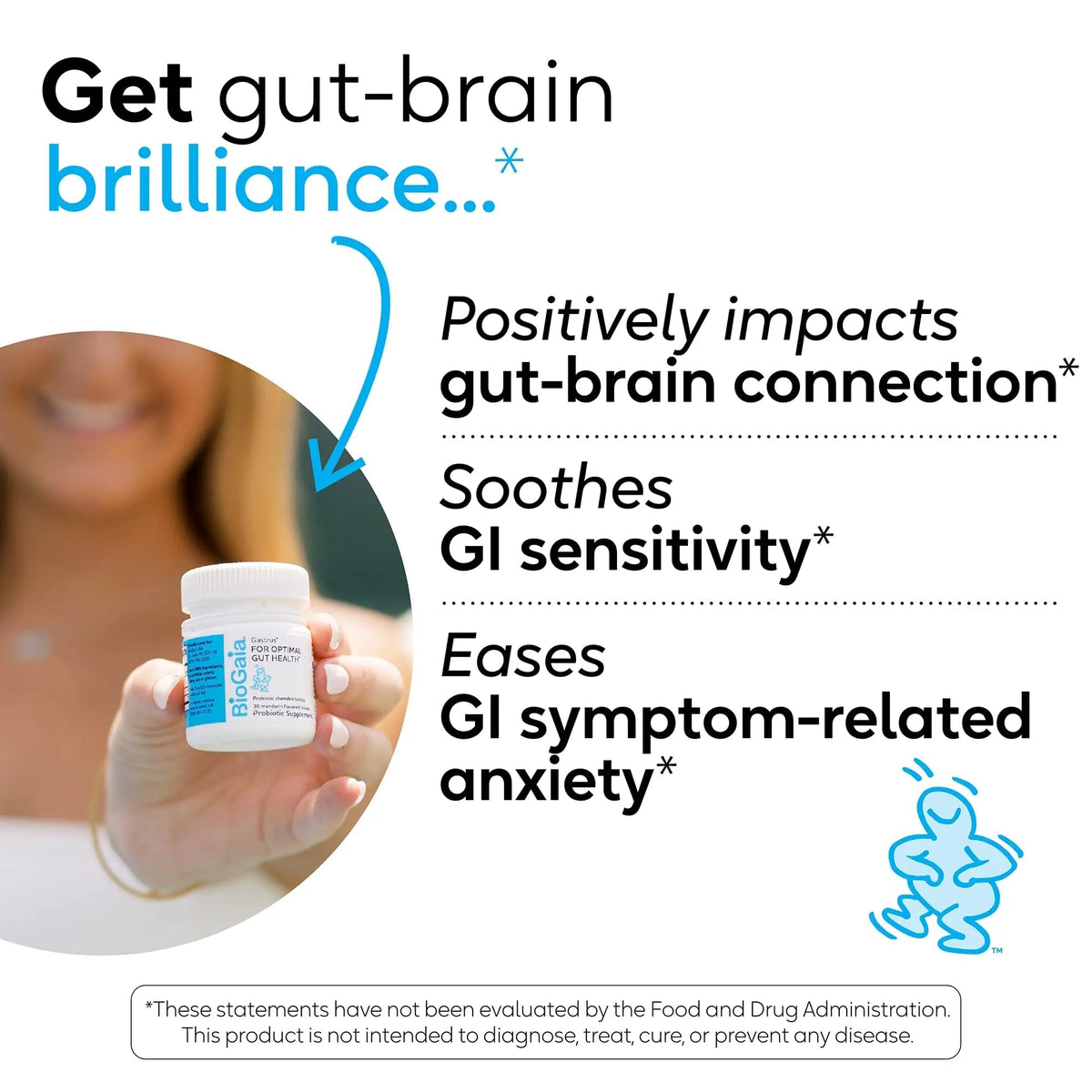 BioGaia Gastrus Gut Health Probiotic | Eases Abdominal Discomfort, Gas & Bloating | Promotes Regularity & a Healthy Gut | Contributes to a Balanced Microbiome | Backed by 30 Years of Research - Maple Wellness Supplements
