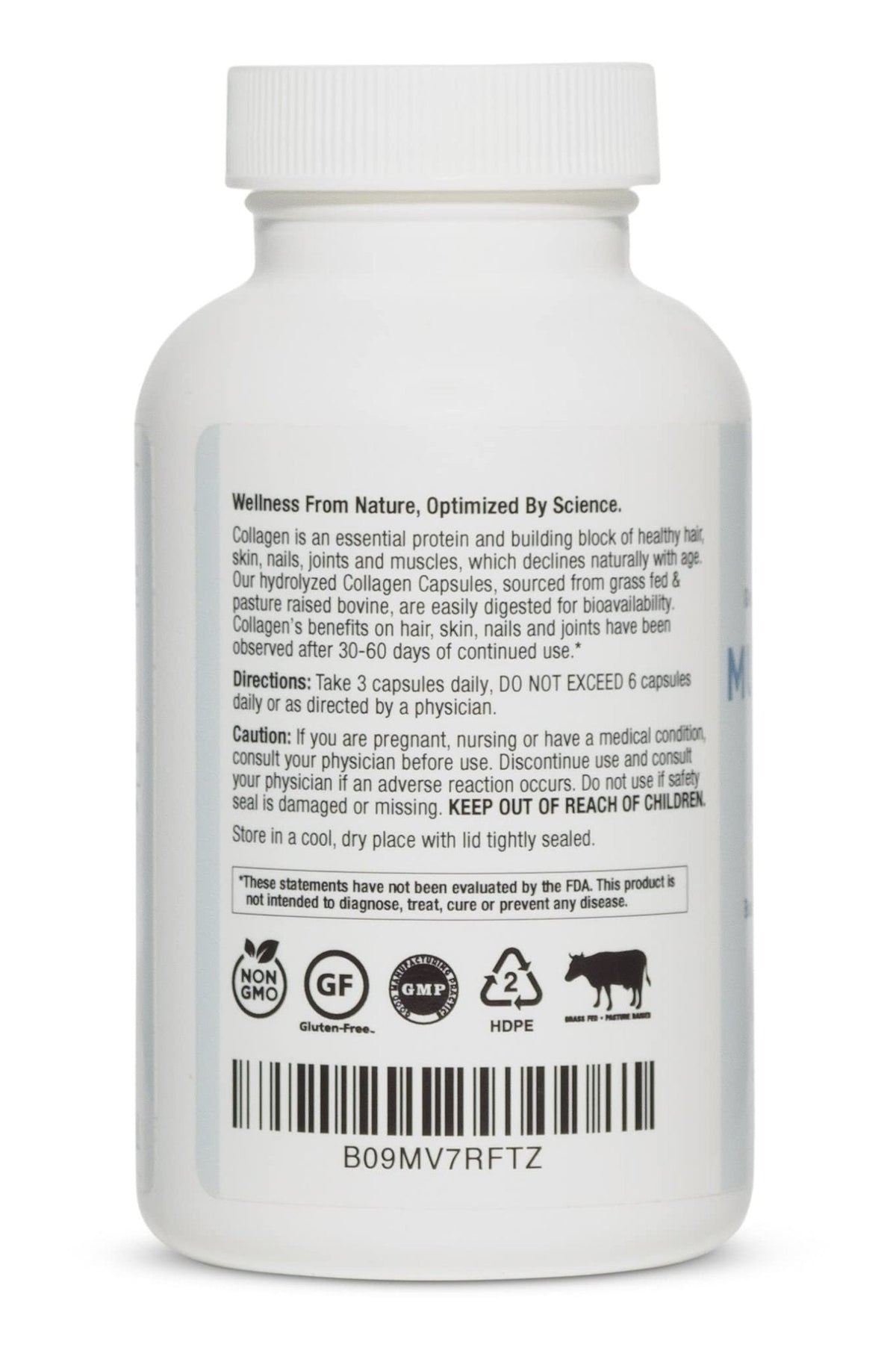 BioOptimal Multi-Collagen Supplement Capsules, Types I, II, III, V, & X Collagen, 90 Capsules - Maple Wellness Supplements