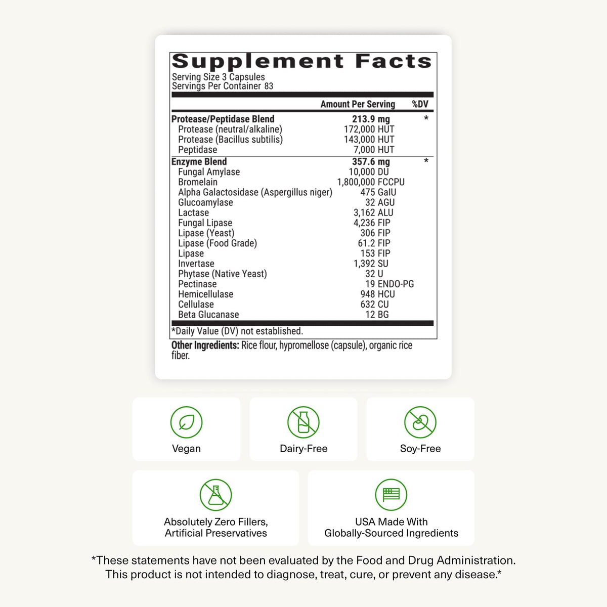 BiOptimizers MassZymes - Complete Digestive Enzymes Supplement for Gut Health - Bloating Relief for Men and Women - Lipase Amylase Bromelain - Maple Wellness Supplements