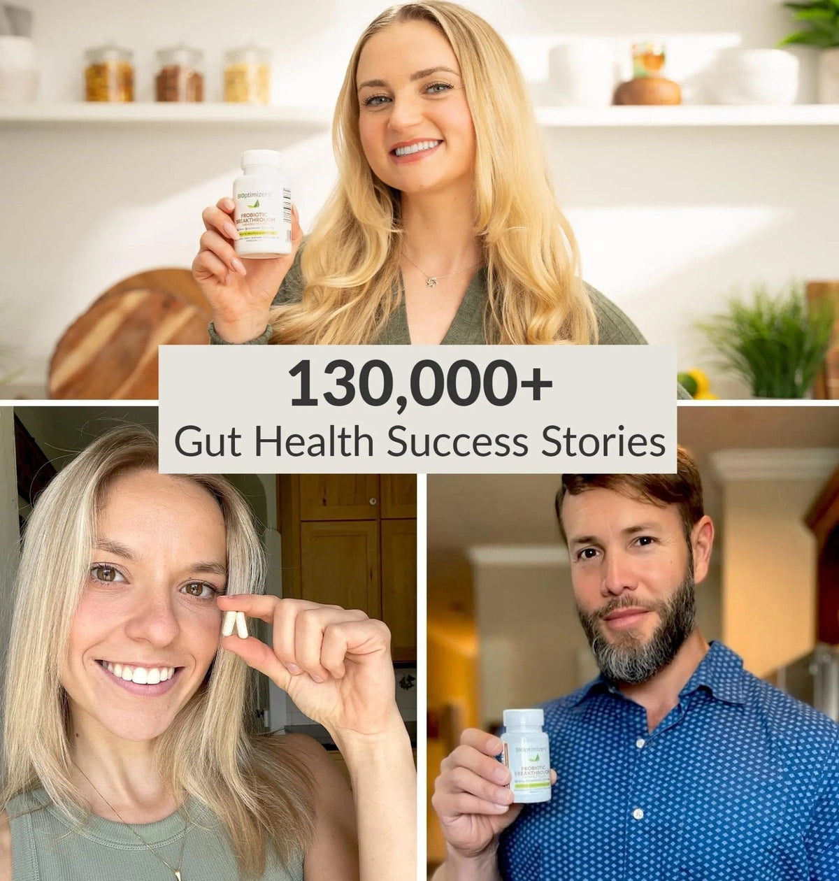 BIOptimizers Probiotic Breakthrough – Lactobacillus Plantarum OM Probiotics & Prebiotics Health Supplement for Gut, Digestive & Immune Support Probiotics for Women Men Elderly– 30 Vegan Capsules - Maple Wellness Supplements