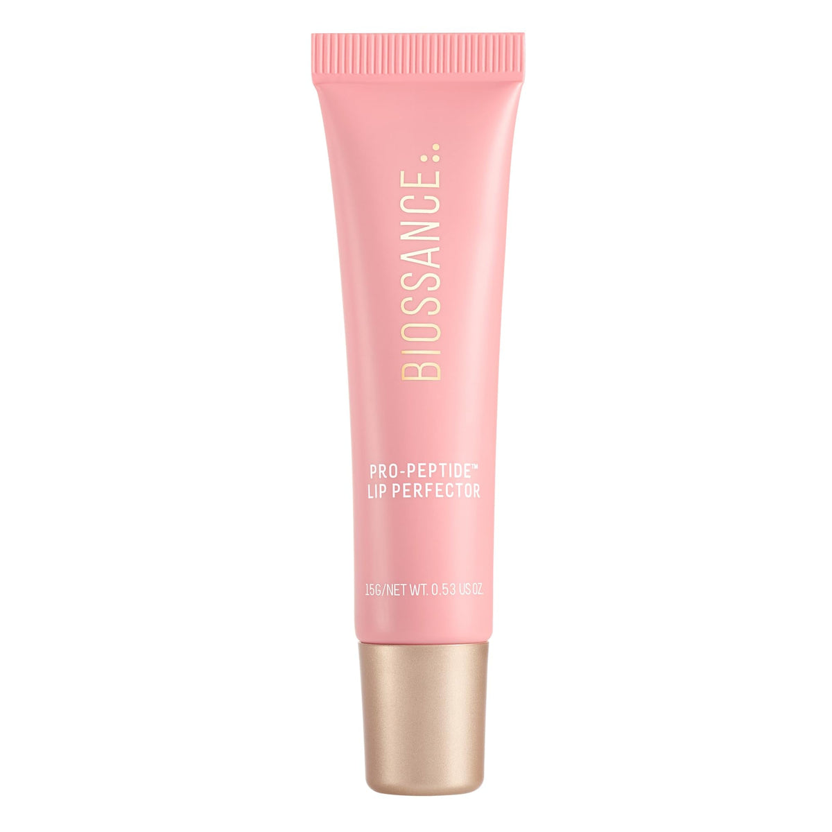 Biossance Pro-Peptide Lip Perfector – Triple-Treat Vegan Lip Balm – Deeply Hydrating with Pro-Peptides & Hyaluronic Acid – Enhances Natural Lip Color – Silky, Glossy Finish in Blush Quartz, Pink - Maple Wellness Supplements