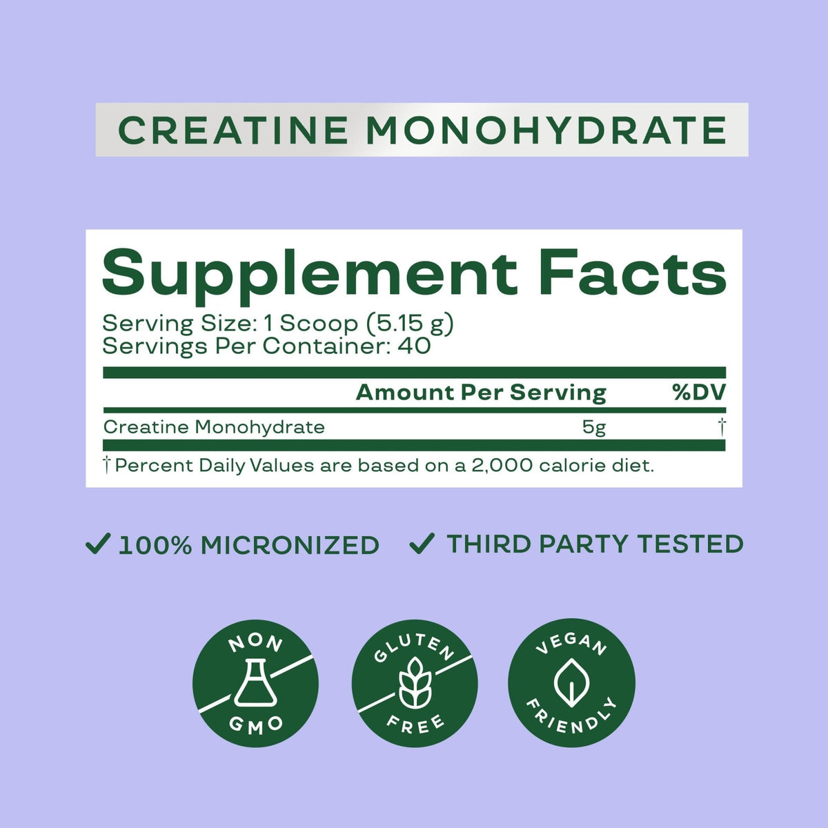 Bloom Nutrition Creatine Monohydrate Powder, 5g Micronized Creatine per Serving, Supports Muscle Recovery, Strength, Endurance, Pre or Post Workout, Gluten Free, Non GMO, Unflavored, 40 SVG, 7.3 oz - Maple Wellness Supplements