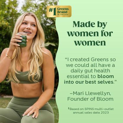 Bloom Nutrition Greens and Superfoods Powder for Digestive Health, Greens Powder - Maple Wellness Supplements
