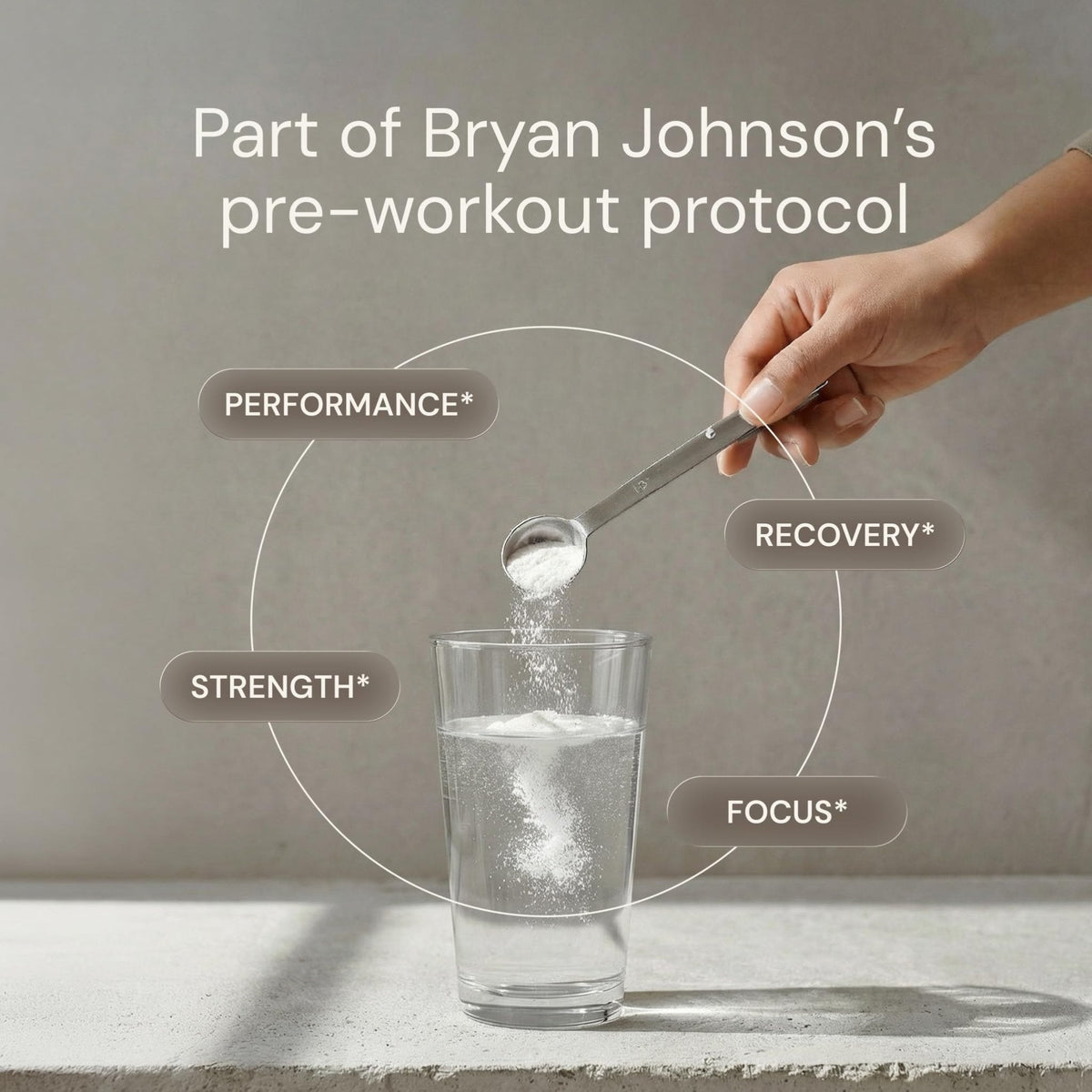 Blueprint Bryan Johnson Creatine Monohydrate Powder – Amino Acid Powder - Supplement Supports Muscle Growth, Recovery, Strength & Focus – Unflavored Creatine for Women & Men – 5g Dose – 100 Servings - Maple Wellness Supplements