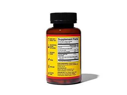 Bragg Apple Cider Vinegar Capsules - Vitamin D3 & Zinc - 750mg of Acetic Acid – Immune - Maple Wellness Supplements