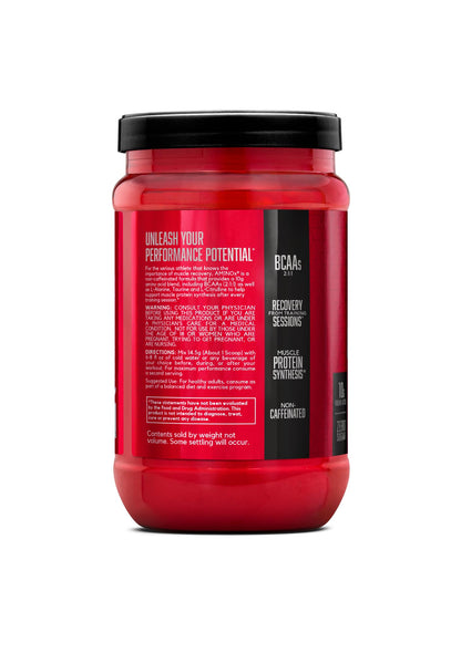 BSN Amino X Muscle Recovery & Endurance Powder, BCAAs, 10 Grams of Amino Acids, Keto Friendly, Caffeine-Free, Support Endurance, Zero Sugar, Fruit Punch, 30 servings, - Maple Wellness Supplements