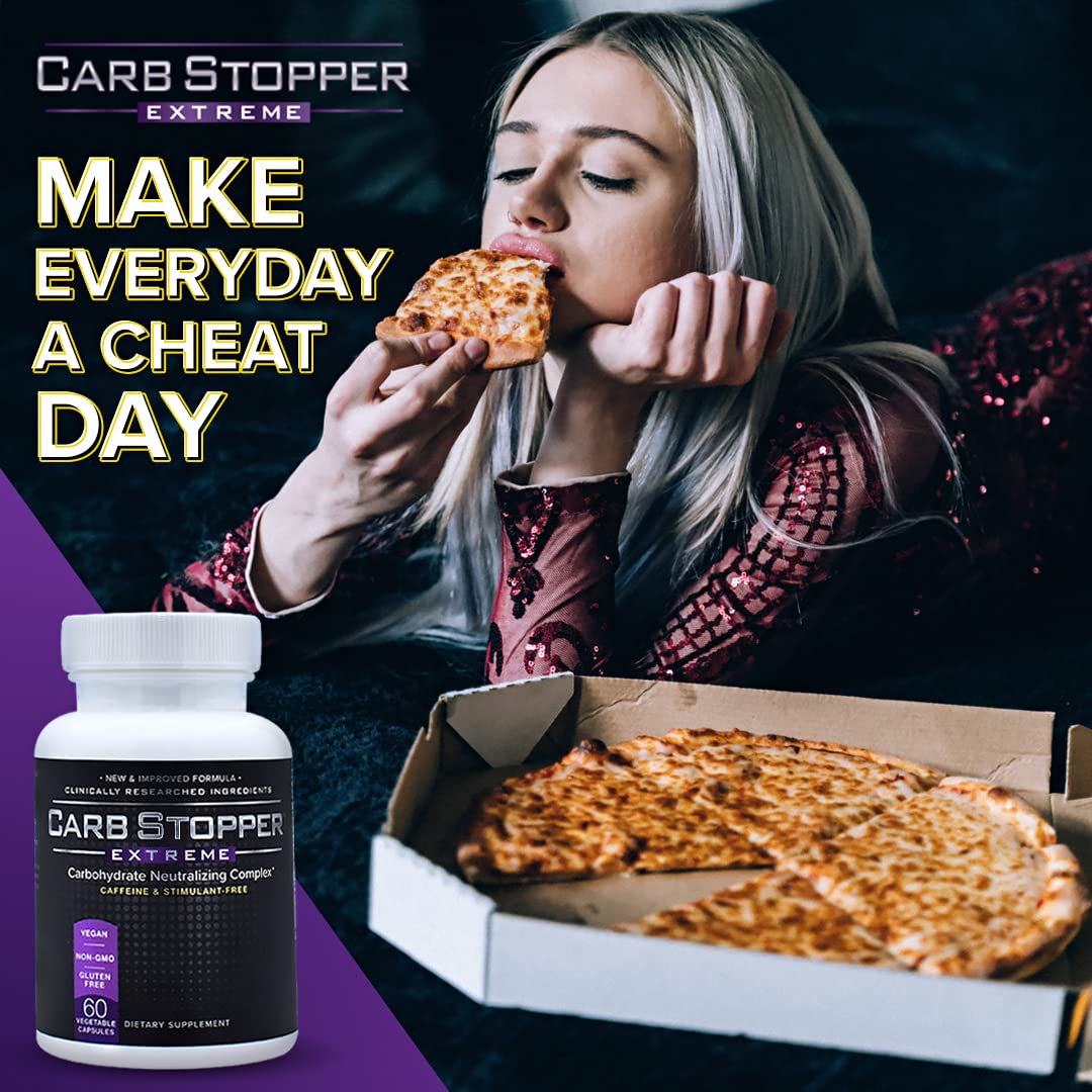 Carb Stopper Extreme (5 Bottles Maximum Strength, Natural Carbohydrate and Starch - Maple Wellness Supplements