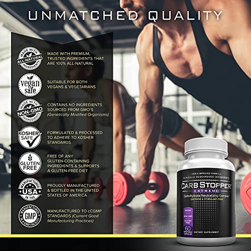 Carb Stopper Extreme: Maximum Strength, Natural Carbohydrate and Starch Neutralizer - Maple Wellness Supplements