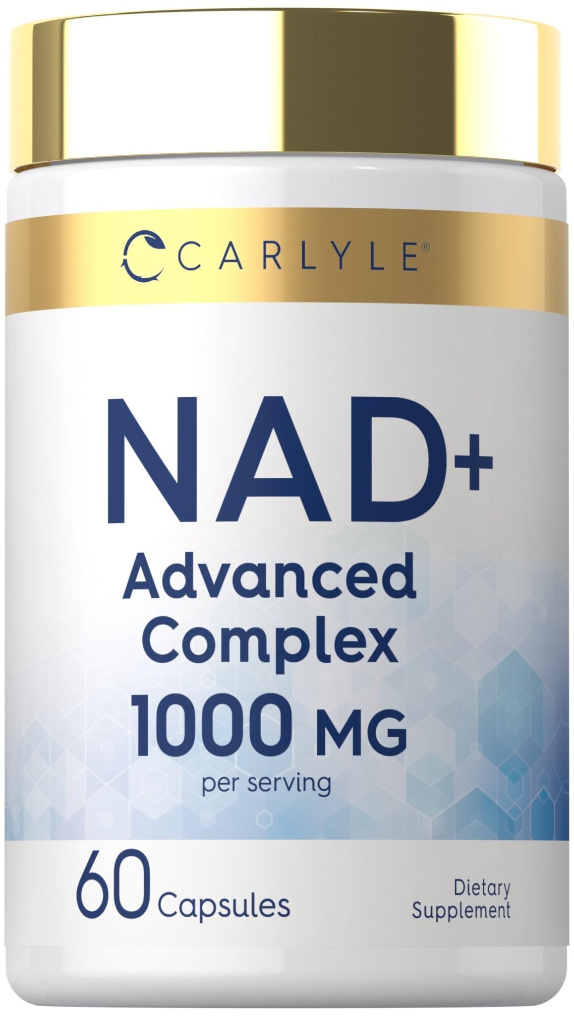 Carlyle NAD+ Supplement 1000 mg | 60 Capsules | with Resveratrol and Collagen | Advanced Complex for Women and Men | Non-GMO & Gluten Free - Maple Wellness Supplements