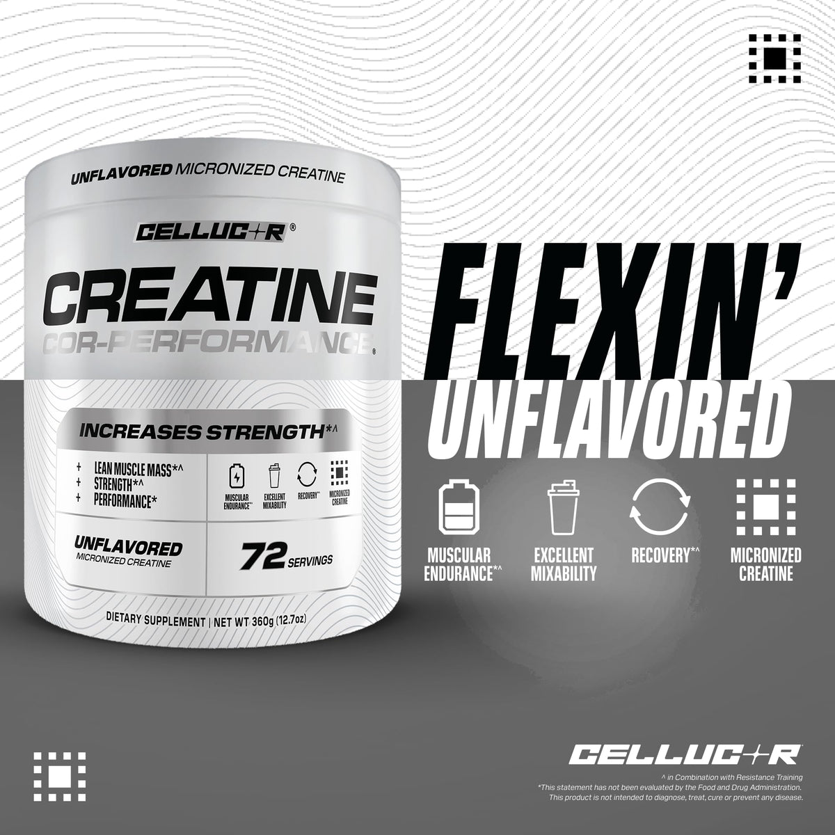 Cellucor Cor-Performance Creatine Monohydrate for Strength and Muscle Growth, 72 Servings - Maple Wellness Supplements