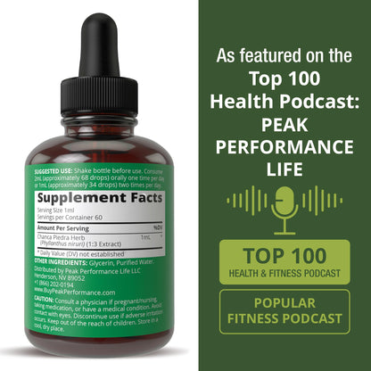 Chanca Piedra Liquid Drops. Stone Breaker - Advanced Kidney Stones Dissolver & Gallbladder Cleanse Support Supplement. USA Tested Chanca-Piedra Stonebreaker. Sugar Free, Gluten Free, Herbal Tincture - Maple Wellness Supplements