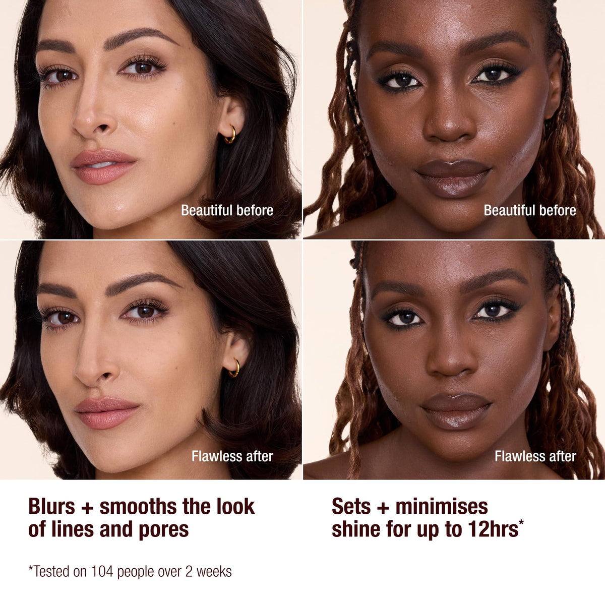 Charlotte Tilbury Airbrush Flawless Finish Setting Powder - Pore-Blurring Pressed Powder for Face Makeup to Minimize Shine with a Soft-Focus Finish - 1 Fair - Maple Wellness Supplements