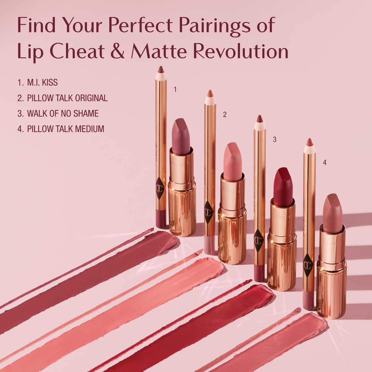 Charlotte Tilbury Lip Cheat Lip Liner Pencil - Gives Lips a Fuller-Looking, Defined Pout - Enriched with Jojoba Oil & Hyaluronic Acid - Waterproof, Smudge-Proof & Transfer-Proof - Pillow Talk Medium - Maple Wellness Supplements