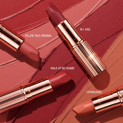 Charlotte Tilbury Matte Revolution Lipstick - Long Lasting, Matte Lipstick with Buildable Color & Lip-Loving Ingredients - Creamy, Easy to Blend Formula - Pillow Talk Original - Maple Wellness Supplements