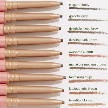 Chella Eyebrow Pencil – Easy-to-Use Brow Definer for Shaping, Filling & Blending – Long-Wear Auburn Eyebrow Pencils for Women with Precise Tip (Auburn) - Maple Wellness Supplements