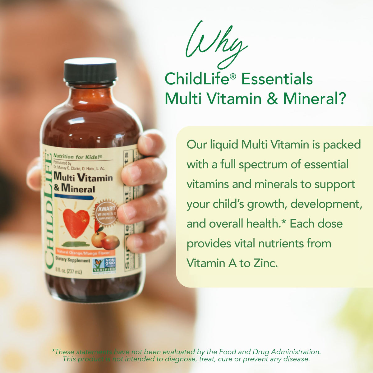 CHILDLIFE ESSENTIALS Kids Multivitamin & Mineral - Kids Vitamins, Liquid Multivitamin for Kids, Toddler Multivitamins, Liquid Vitamins, Baby Multivitamin - Natural Orange & Mango, 8 Fl Oz (Pack of 2) - Maple Wellness Supplements