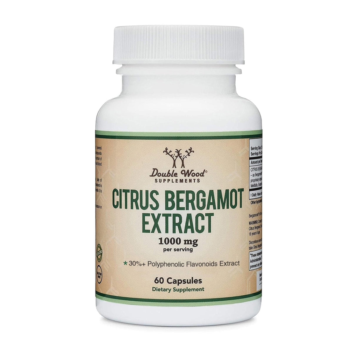 Citrus Bergamot Supplement, 1000mg, 60 Capsules - Supports Healthy Cholesterol & Triglyceride Levels - 1,000mg Servings - Maple Wellness Supplements