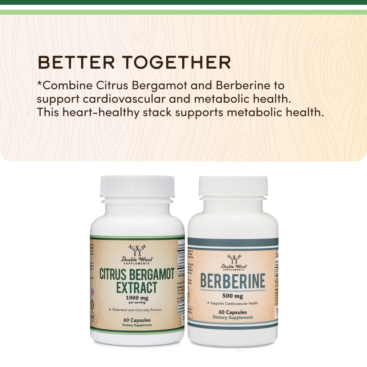 Citrus Bergamot Supplement, 1000mg, 60 Capsules - Supports Healthy Cholesterol & Triglyceride Levels - 1,000mg Servings - Maple Wellness Supplements