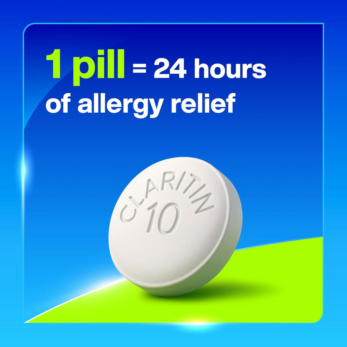 Claritin 24 HR Non Drowsy Allergy Medicine, Loratadine antihistamine tablets, 10 Ct - Maple Wellness Supplements