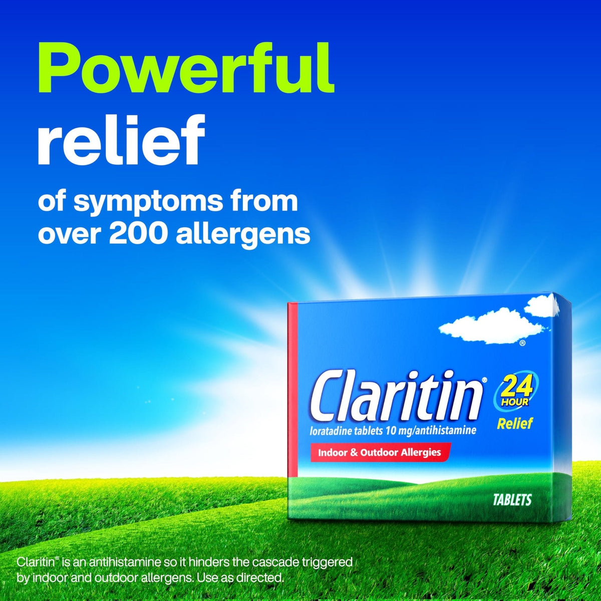 Claritin Allergy Medicine for Adults, 24-Hour Non-Drowsy Loratadine 10mg Pills, Antihistamine, 30 Tablets + 1ct On-The-Go Relief - Maple Wellness Supplements