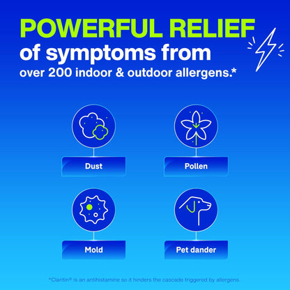 Claritin Children's Allergy Medicine, 24-Hour Non-Drowsy Loratadine 5mg, Antihistamine Liquid for Kids Aged 2 Years and Older, Grape Flavored, Dye-free, 8 fl oz. - Maple Wellness Supplements