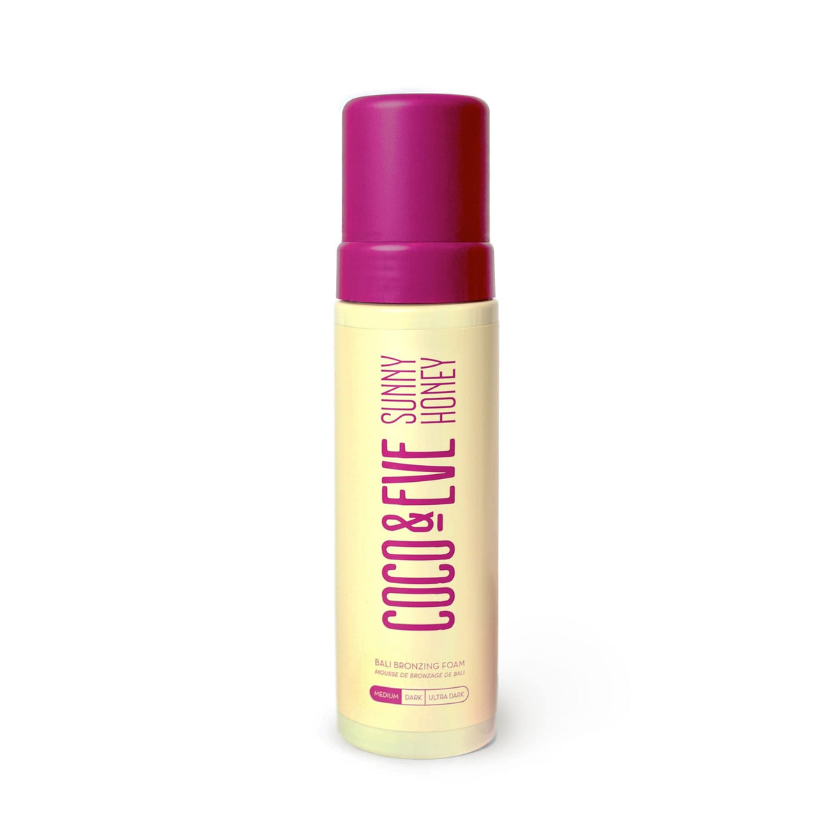 Coco & Eve Sunny Honey Self Tanner Foam - (Medium) Fast Drying, Streak-Free Sunless Tanning Mousse, Tropically Scented Lightweight Natural Looking Tan - Maple Wellness Supplements