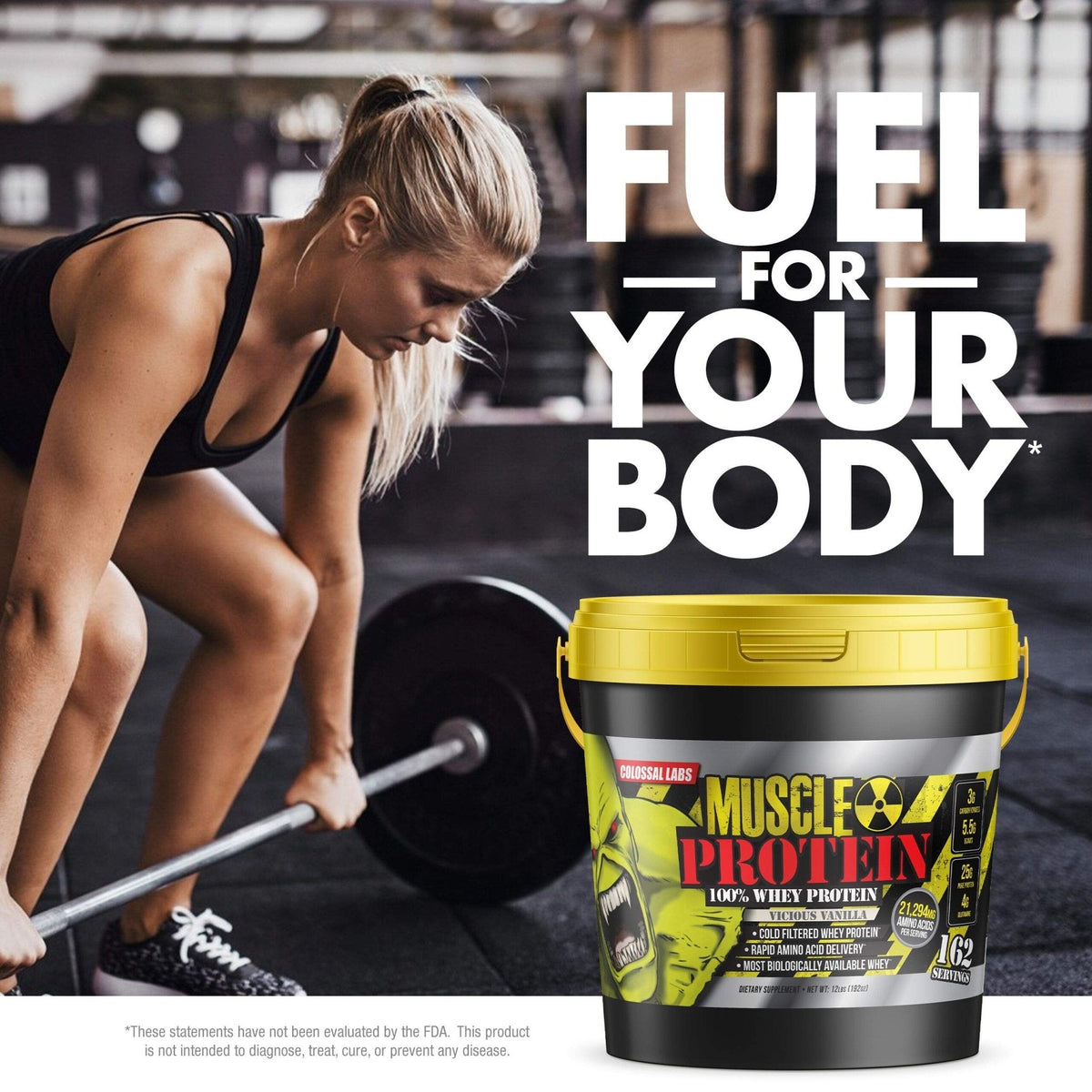Colossal Labs Whey Protein Blend [12 Pounds/Pack of 1]–Vicious Vanilla, Cold Filtered - Maple Wellness Supplements