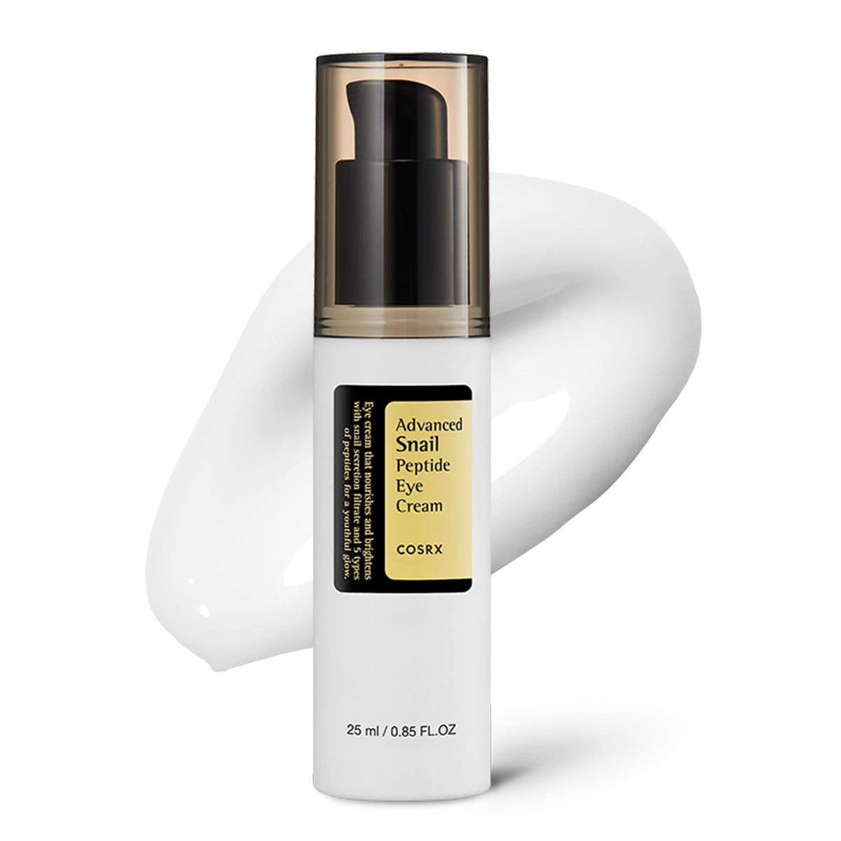 COSRX Snail Mucin Peptide Under Eye Cream, 0.84 fl oz, 73.7% Snail Mucin and Niacinamide, Eye Care - Maple Wellness Supplements