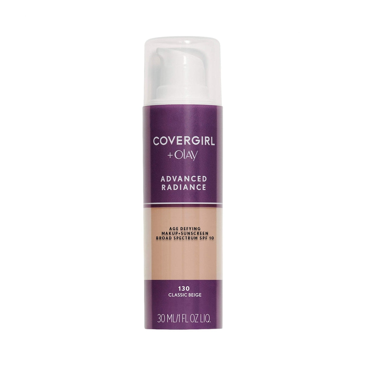COVERGIRL Advanced Radiance Age-Defying Foundation Makeup, Classic Beige, 1 oz (Packaging May Vary) - Maple Wellness Supplements